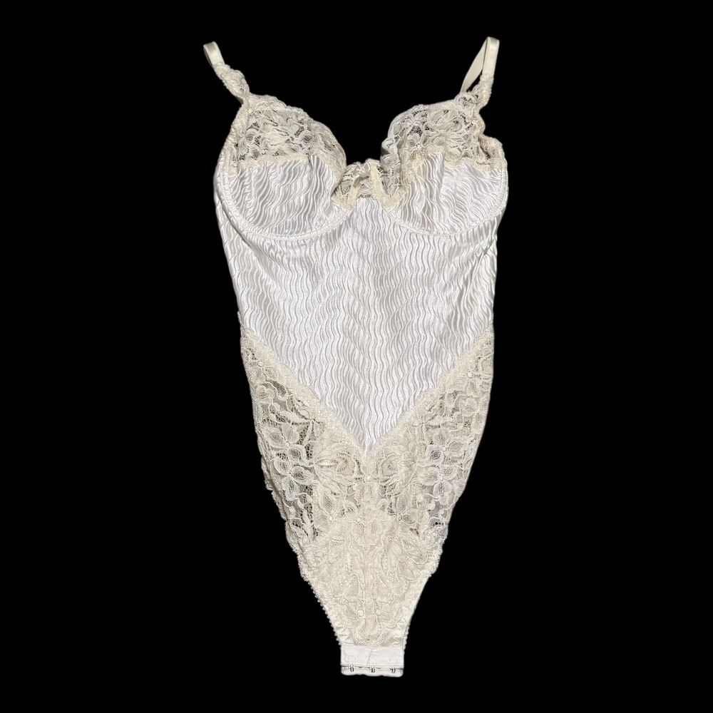 Rigby & Peller London White Lace Lingerie Body Suit Women's XS/Small